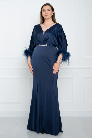 Rochie lunga bleumarin [0]