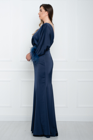 Rochie lunga bleumarin [2]