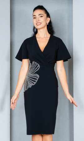 Rochii de banchet - Rochie Elia midi neagra
