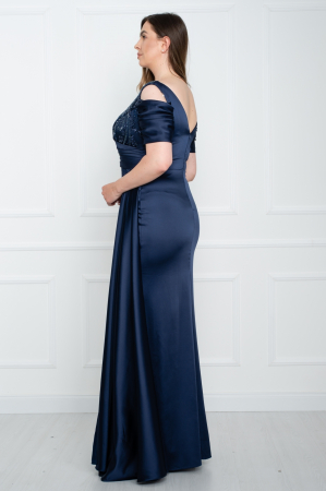 Rochie lunga bleumarin [3]