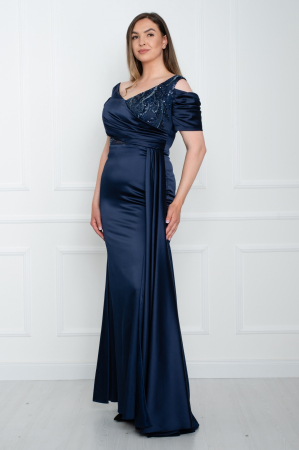Rochie lunga bleumarin [2]