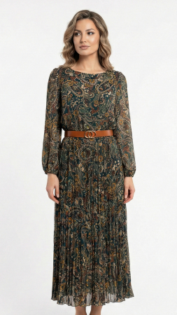 Toamna - Rochie Fae verde