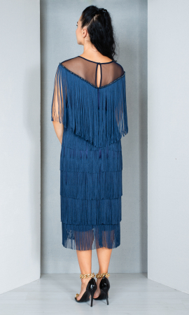 Rochie Faye midi bleumarin [4]