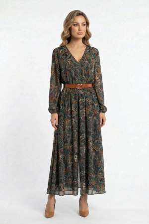 Rochii marimi mari - Rochie Fenyx midi verde