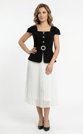 Rochii de nasa - Rochie Galia midi neagra