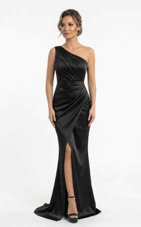 Rochii de nasa - Rochie Gemma lunga neagra