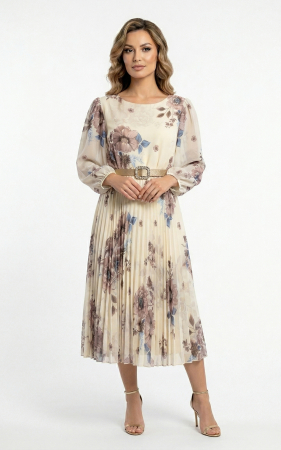 Rochii de nasa - Rochie Georgianna midi bej