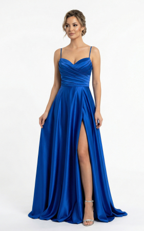 Rochii de nasa - Rochie Gia lunga bleumarin