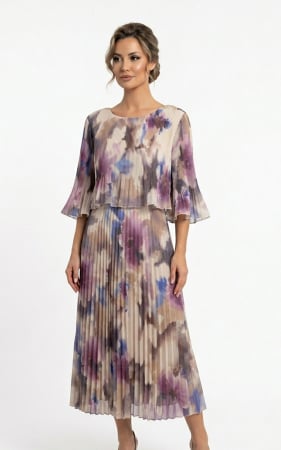 Rochii fabricate in Romania - Rochie Ginny midi mov