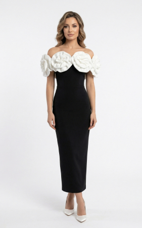 Femei - Rochie Gisele midi alba