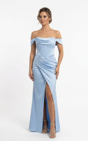 Rochii de nasa - Rochie Goldie bleu