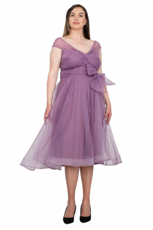 Rochie midi lila [3]
