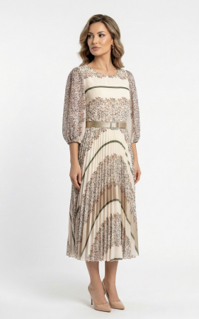 Rochii de banchet - Rochie Gwenevere midi bej