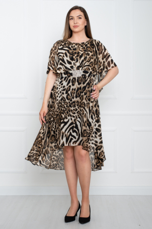 Rochie midi animal-print [0]