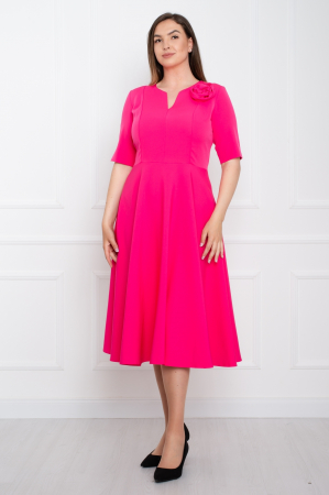 Rochie midi fucsia [0]
