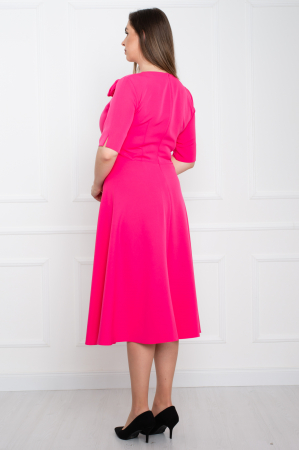 Rochie midi fucsia [3]