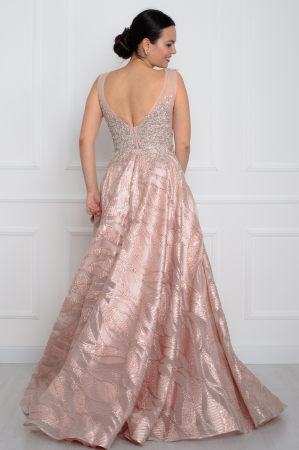 Rochie lunga roz [3]