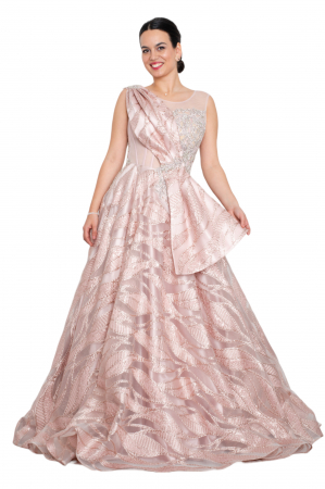 Rochie lunga roz [4]