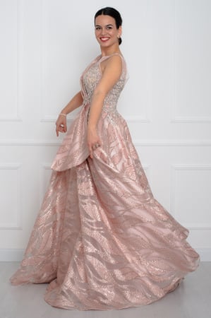Rochie lunga roz [2]