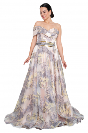 Rochie lunga pudra [3]