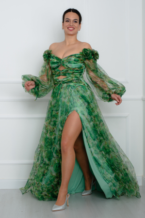 Rochie lunga verde [2]