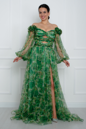 Rochii lungi - Rochie lunga verde