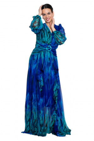 Rochie lunga bleumarin [4]