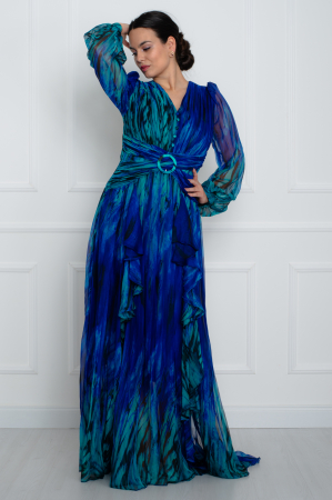Rochie lunga bleumarin [2]