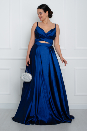 Rochii lungi - Rochie lunga bleumarin