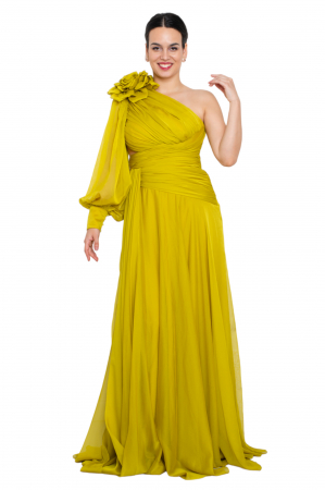 Rochie lunga fistic [4]