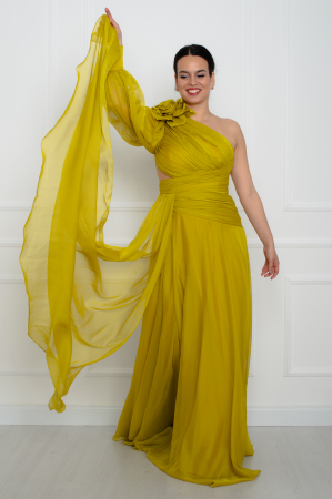 Rochie lunga fistic [1]