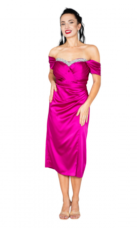 Rochie Jude midi fucsia [4]