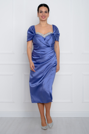 Rochii midi - Rochie midi indigo