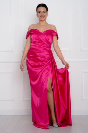 Rochii lungi - Rochie lunga fucsia