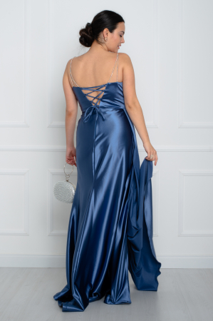 Rochie lunga bleumarin [3]