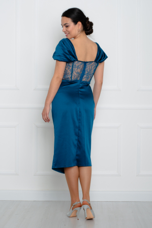 Rochie midi petrol [3]