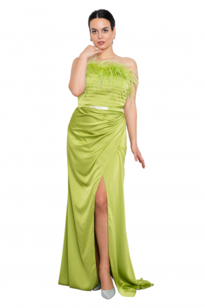 Rochie lunga fistic [4]