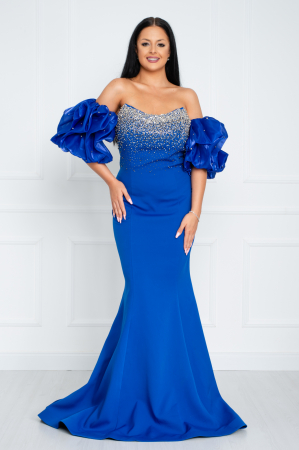 Rochii de revelion - Rochie Katherine lunga albastra