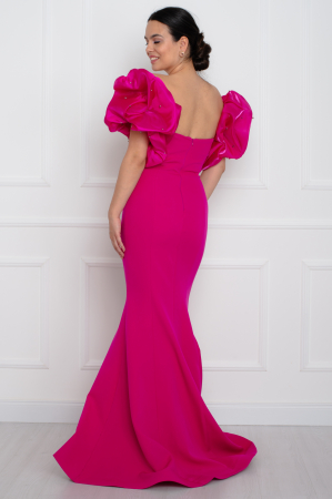 Rochie lunga fucsia [2]