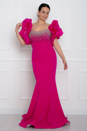 Rochie lunga fucsia [1]