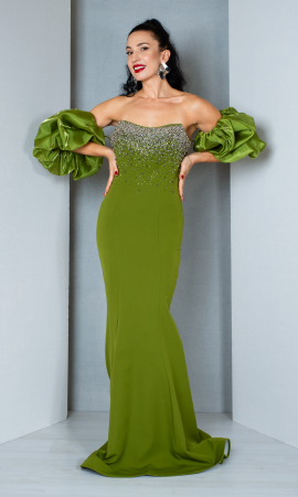 Rochii de seara - Rochie Katherine lunga verde