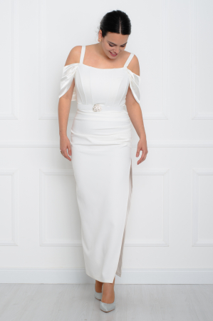 Rochie midi alba [2]