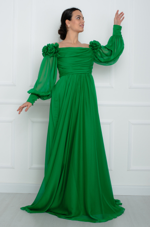 Rochie lunga verde [2]