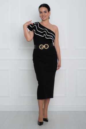 Rochii midi - Rochie midi neagra