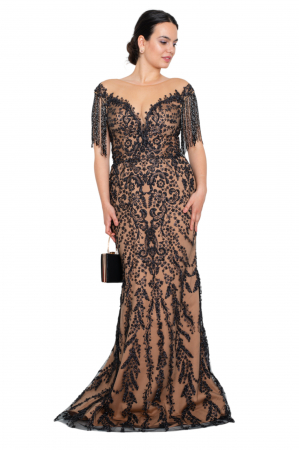 Rochie lunga crem [3]