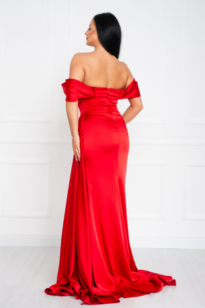 Rochie Laura lunga rosie [2]