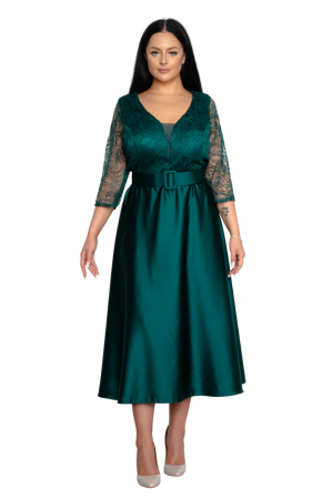 Rochie midi verde [3]