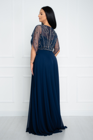 Rochie lunga bleumarin [3]