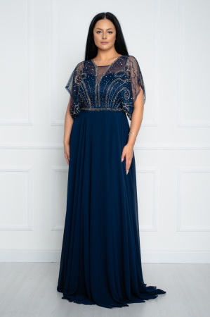 Rochie lunga bleumarin [2]