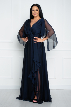 Rochii lungi - Rochie lunga bleumarin